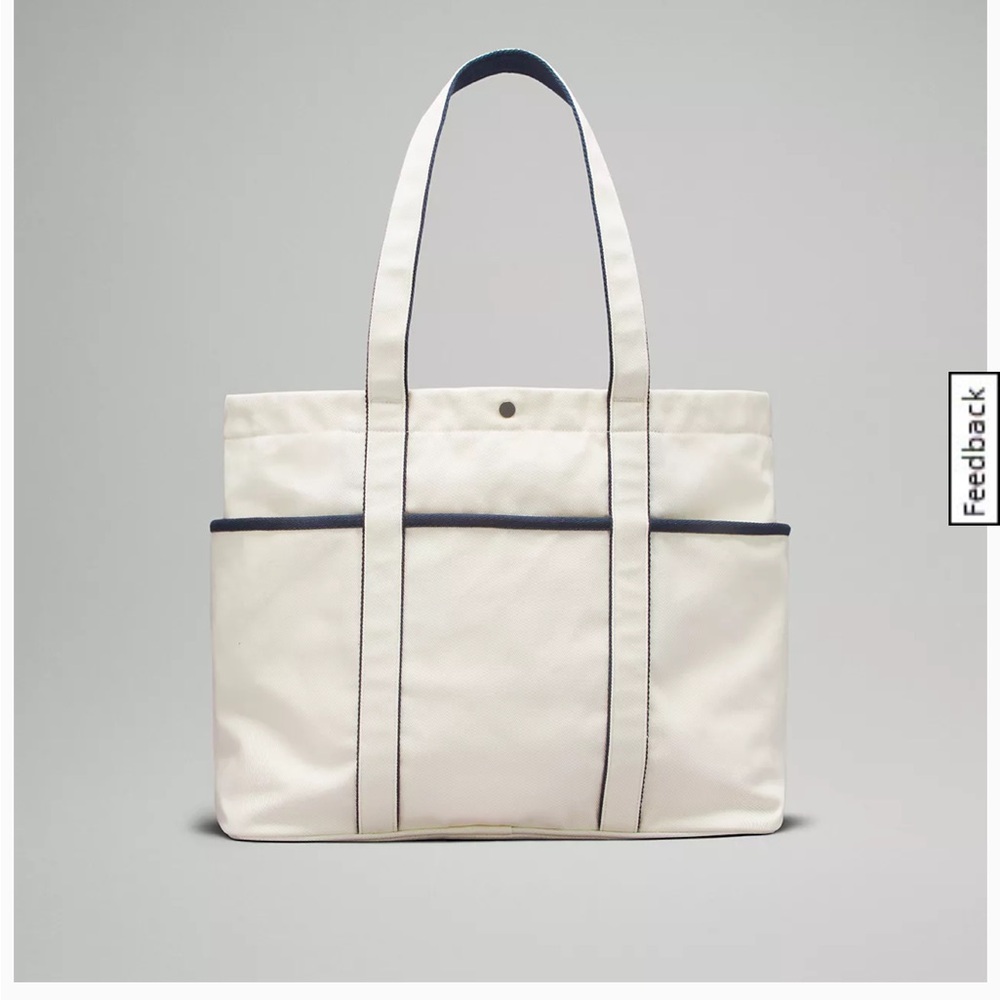 NWT Daily Multi-Pocket Canvas Tote Bag 20L Logo - Picture 3 of 5